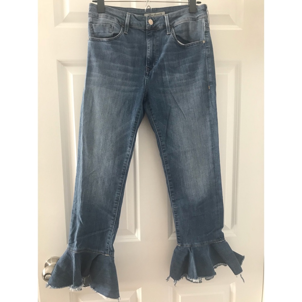 NWOT Mavi Ruffle/Flare Hem Crop Tessa Jeans